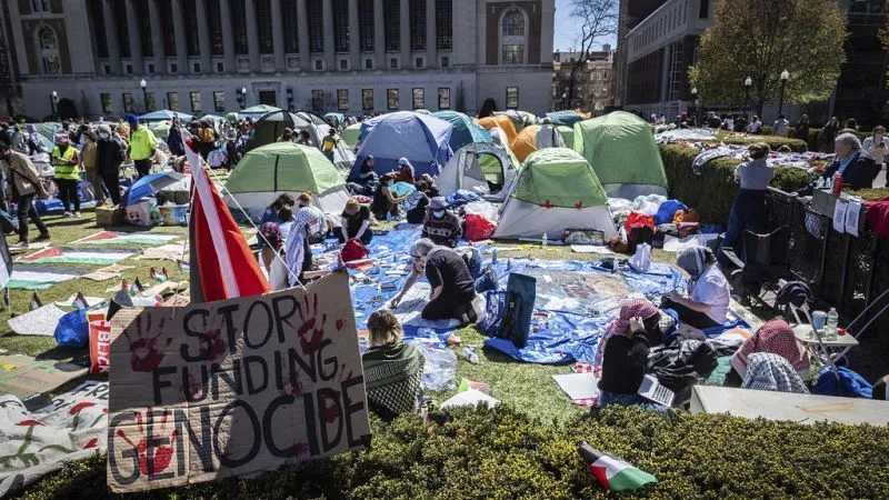 Διαδηλώσεις στα μεγαλύτερα πανεπιστήμια των ΗΠΑ - Φοιτητές Κολούμπια, Χάρβαρντ υπέρ Παλαιστίνης